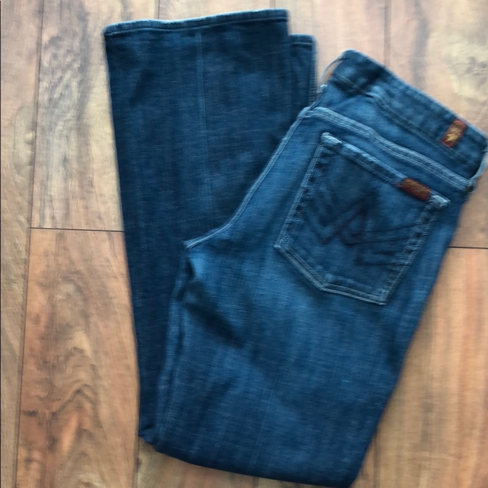 7for all mankind blue jeans  ‘A’ pocket